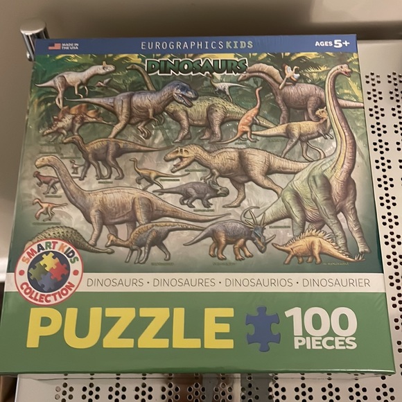 Brand new, Eurographics a kids Dinosaurs 100 pieces puzzle - Picture 2 of 8